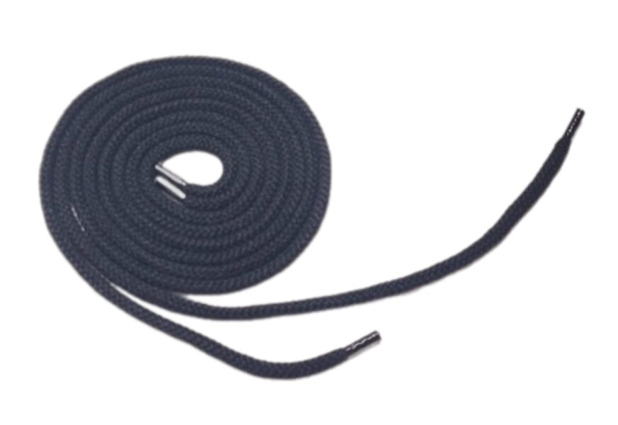 FLAT COTTON SHOE LACE(1 PAIR) 100 CM BLACK
