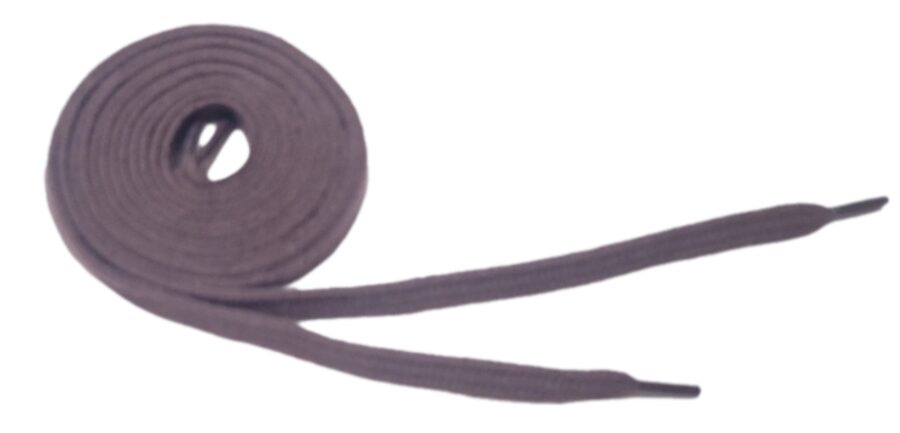 SHOE LACE COTTON FLAT (1 PAIR) 100 CM BROWN