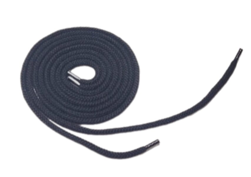 ROUND COTTON SHOE LACE(1 PAIR) 100 CM BLACK