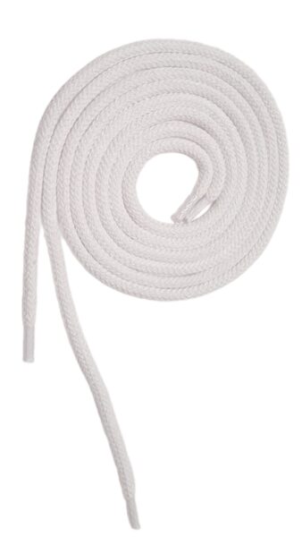 ROUND COTTON SHOE LACE(1 PAIR) 100 CM WHITE