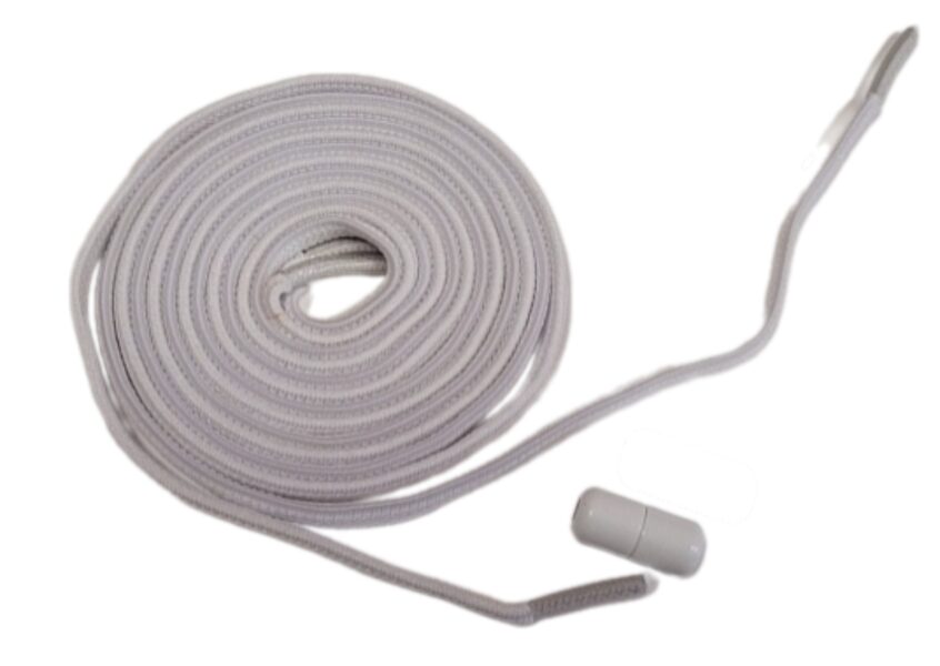 SHOE LACES ELASTIC (1 PAIR) 95 CM WHITE