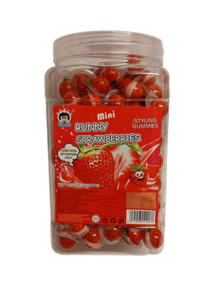 Želejas konfektes Mini Runny Strawberries (200 gab. x 2 g.)