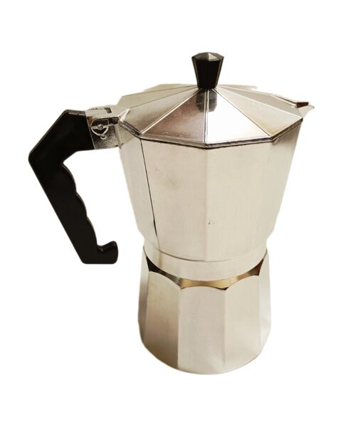 GEYSER COFFEE MACHINE FOR ESPRESSO PREPARATION FOR 9 CUPS, Silver