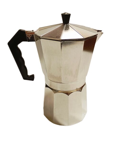 GEYSER COFFEE MACHINE FOR ESPRESSO PREPARATION FOR 12 CUPS, Silver