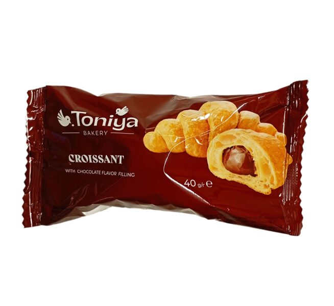 Croissant with chocolate flavor Toniya 40 gr.