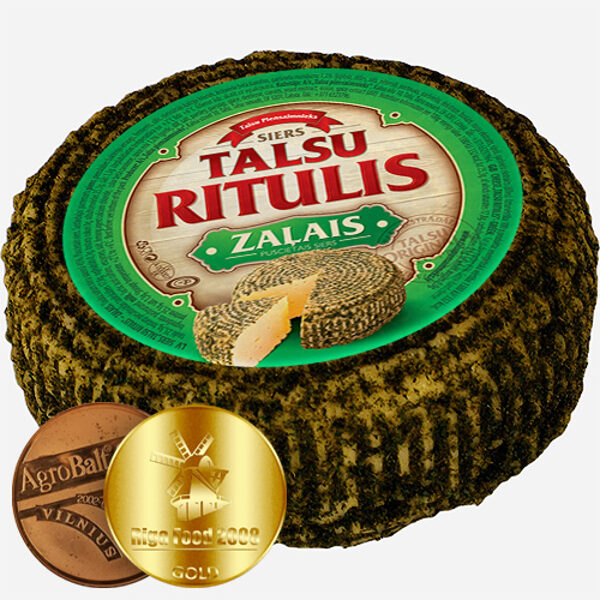 Cыр Talsu ritulis – с зеленью 45% ~ 350 g.