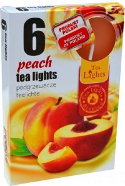 Scented tea candles (6 Gab) - PEACH