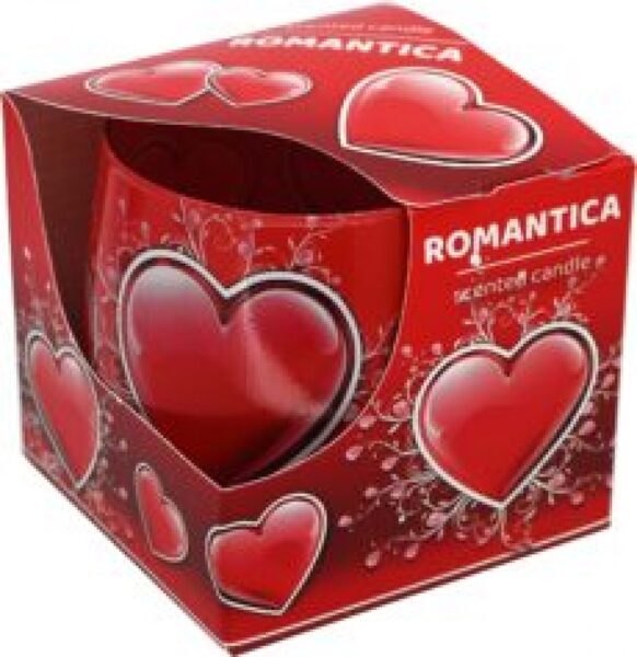 SCENTED CANDLE IN GLASS - ROMANCE 72 HOURS