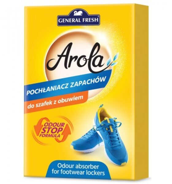 Odour absorber for shoe shelf