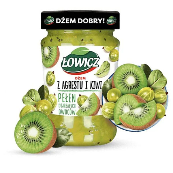 Džems erkšķogu-kivi 280 gr.