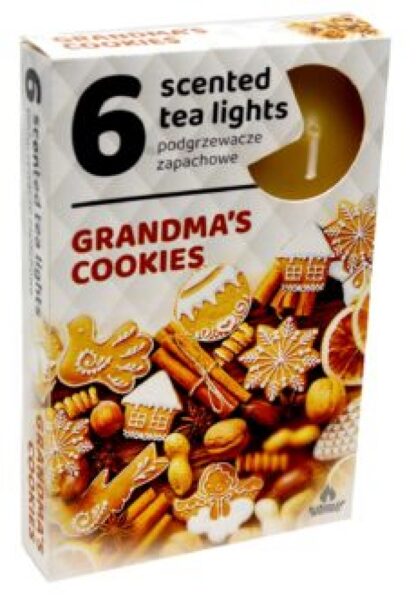 Scented tea candles (6 pcs.) - GRANDMA'S COOKIES