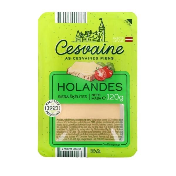 Сыр Cesvaine Holandes ломтиками 120 г