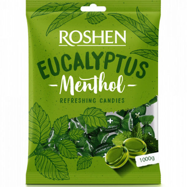 Roshen karamele Eukalyptus + Menthol 1 kg.