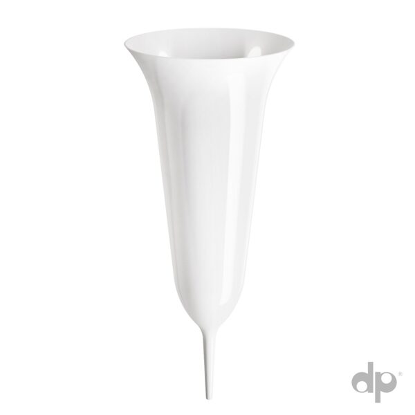 Grave vase flakon-L 30 cm white