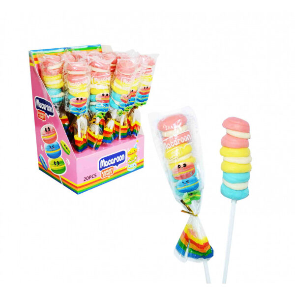 Jelly candies on a stick Macaroon 18 g x 20 pcs.