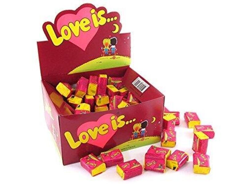 Košļājamā gumija Love is Cherry-Lemon, 4,2 g x 100 gab.