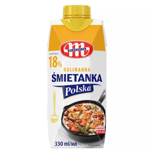 Сливки сладкие UHT 18% жирности 330 мл.